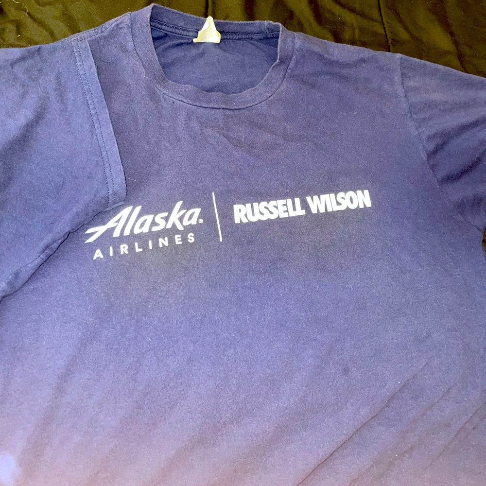 Russell Wilson Alaska Airlines Tee 🔥